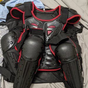 Worn once! Kids chest protector, arm and leg guards